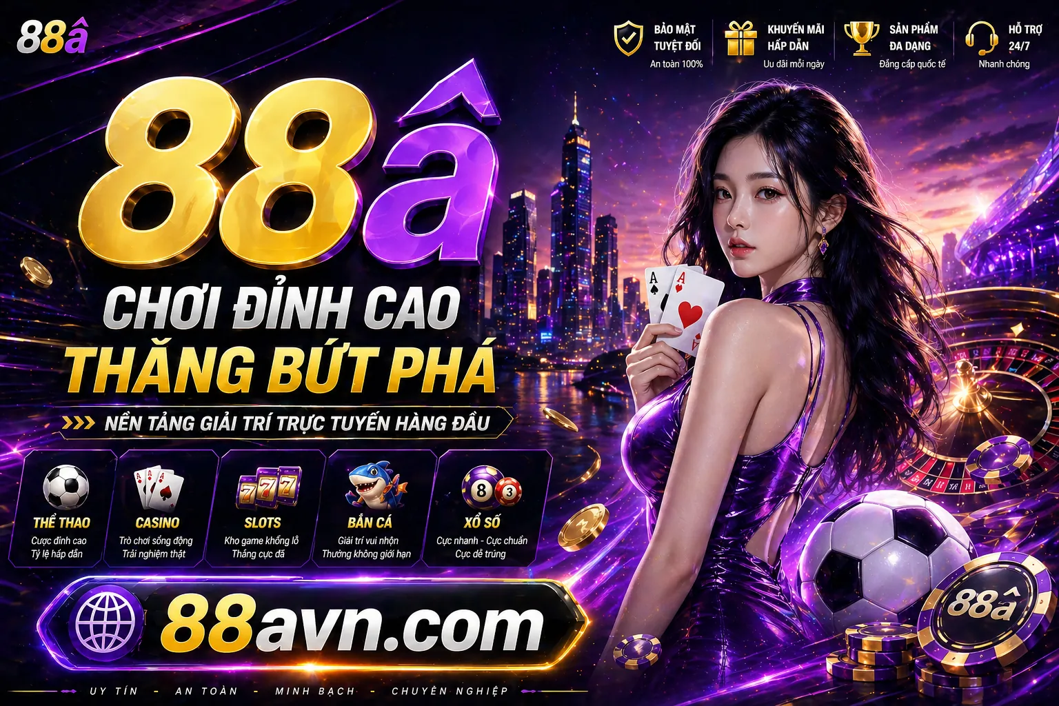 Sân vận động thể thao sôi động với các cầu thủ thi đấu và ánh đèn rực rỡ, tượng trưng cho cá cược thể thao W388 và khuyến mãi